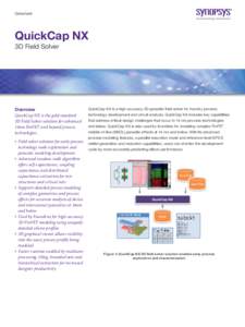 Datasheet  QuickCap NX 3D Field Solver  Overview