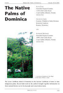 PALMS  Zona et al.: Palms of Dominica