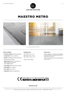 le_ps_maestro metro_0115_en  1/1 MAESTRO METRO
