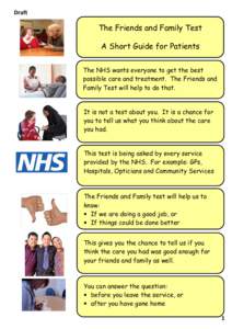 The Friends and Family Test - A Short Guide for Patients