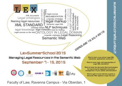 legal markup Semantic Legal XML Ontology design  NLP techniques