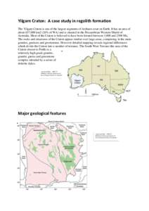 Geology / Earth / Planetary science / Geology of Western Australia / Pedology / Soil science / Darling Range / Economic geology / Saprolite / Yilgarn Craton / Regolith / Yilgarn