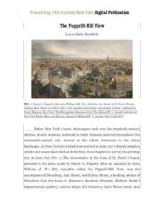 Visualizing 19th Century New York Digital Publication  The Papprill-Hill View Laura Kelly-Bowditch  FIG. 1 Henry A. Papprill, after John William Hill. New York from the Steeple of St. Paul’s Church,