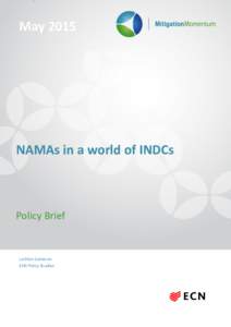 `  May 2015 NAMAs in a world of INDCs