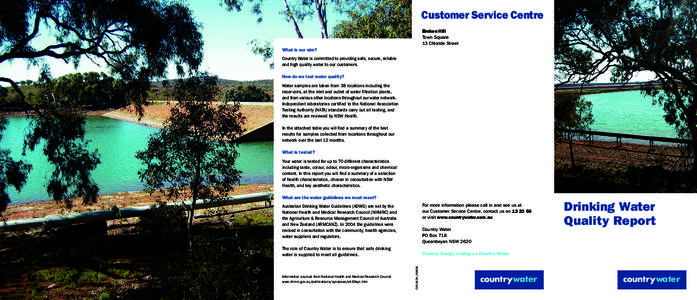 Customer Service Centre Broken Hill Town Square 13 Chloride Street  What is our aim?