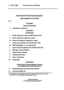 The Constitution of Barbados