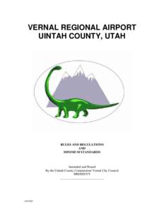 Microsoft Word - Vernal Regional Airport Rules  Regulations.doc