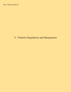 Fisheries Regulations and Management