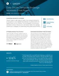 + Data-Driven Template Redesign Increases Email Reach WACOM - EMAIL DESIGN OPTIMIZATION  CONVERTING READERS TO CUSTOMERS