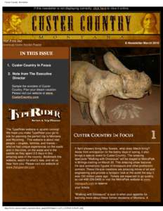 Custer Country Newsletter