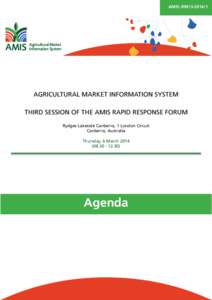 AMIS: RRF[removed]Market AMIS Agricultural Information System