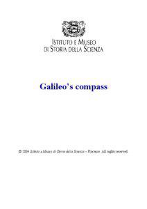 Surveying / Orientation / Navigation / Galileo Galilei / Compass / Sector / Magnetic declination / Radio latino / Quadrant / Technology / Science / Measuring instruments