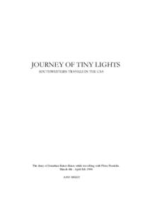 JOURNEY OF TINY LIGHTS 	 
   