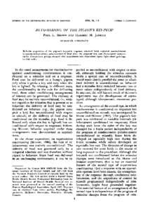 1968, 1 1, 1 -8  JOURNAt, OF THE EXPERIMENTAL ANALYSIS OF BEHAVIOR NUMBER