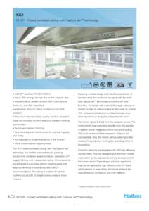 KCJ Capture Jet™ ventilated ceiling with integrated laminar supply units