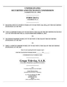 UNITED STATES SECURITIES AND EXCHANGE COMMISSION WASHINGTON, D.CFORM 20-F/A (Amendment No. 1)