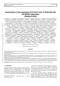 c ESO 2012 Astronomy & Astrophysics manuscript no. aa November 9, 2012