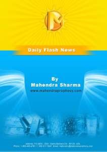 www.mahendraprophecy.com Daily Flash News Daily Flash News www.mahendraprophecy.com