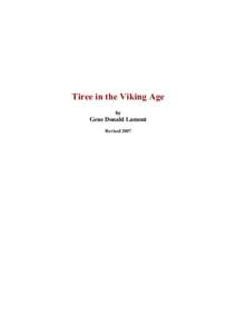 Tiree in the Viking Age by Gene Donald Lamont Revised 2007
