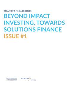 Economy / Finance / Money / Social finance / Impact investing / Social enterprise / Investment / Calvert Investments / Office of Social Innovation and Civic Participation