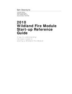 Fire Modules                   Start-up Reference Guide