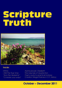 Scripture Truth Inside: Infinity I AM The True Vine