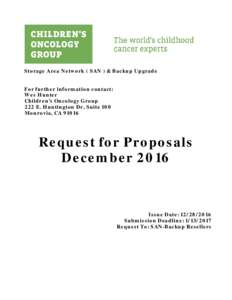 A Guide to Writing a Request for Proposal
