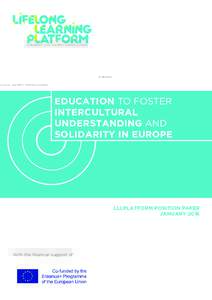 EUROPEAN CIVIL SOCIETY FOR EDUCATION  EDUCATION TO FOSTER INTERCULTURAL UNDERSTANDING AND SOLIDARITY IN EUROPE
