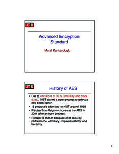 Microsoft PowerPoint - AES