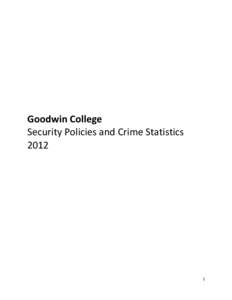 Goodwin College Security Policies and Crime Statistics