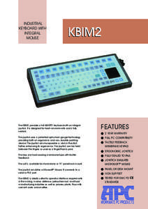 INDUSTRIAL KEYBOARD WITH INTEGRAL