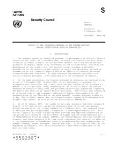S  UNITED NATIONS  Security Council