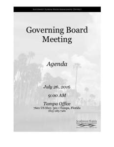 Parliamentary procedure / Meetings / Agenda / Southwest Florida Water Management District / Hillsborough River / Public comment / Brooksville /  Florida / Minutes / Tampa /  Florida / Committee