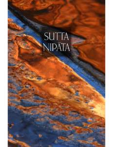 Sutta Nipāta: The Discourse Group