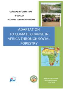 GENERAL INFORMATION BOOKLET REGIONAL TRAINING COURSE ON ADAPTATION TO CLIMATE CHANGE IN