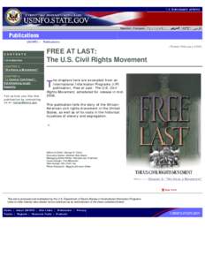 Free at Last: The U.S. Civil Rights Movement