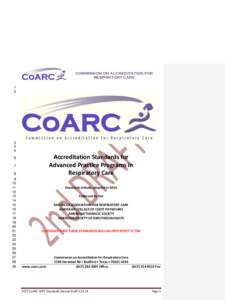 COMMISSION ON ACCREDITATION FOR RESPIRATORY CARE