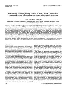 DOI: [removed]j[removed]01399.x  Biometrics 66, 1162–1173 December[removed]Estimating and Projecting Trends in HIV/AIDS Generalized