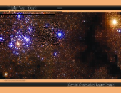 Light from Dark  Image Credit: Gemini Observatory/AURA Gemini Observatory Legacy Image