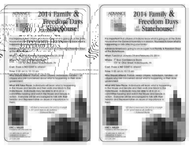2014 Family & Freedom Days AT THE Statehouse!  2014 Family &