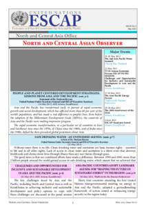 ISSUE No 3 May 2013 North and Central Asian Observer Major Events[removed]May 2013