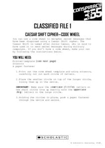 Microsoft Word - Caesar Shift Cipher_Code Wheel