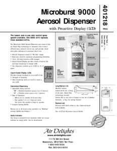 Microburst 9000 Aerosol Dispenserwith Proactive Display (LCD)