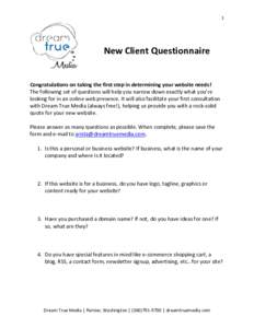 Microsoft Word - New Client Questionnaire.doc