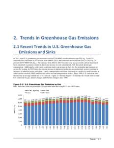 Inventory of U.S. Greenhouse Gas Emissions and Sinks:  – Trends