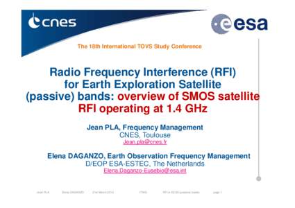 Presentation SMOS ITWG 21 march 2012 CNES ESA
