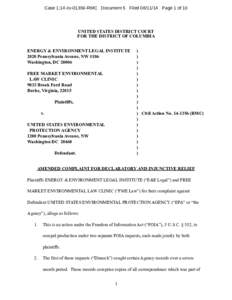 Case 1:14-cvRMC Document 5 FiledPage 1 of 10  UNITED STATES DISTRICT COURT FOR THE DISTRICT OF COLUMBIA  !