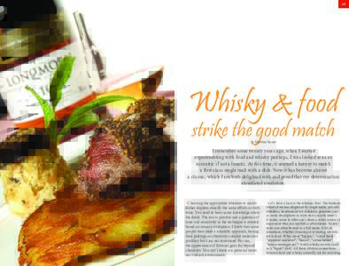 Whisky / Single malt whisky / Whisky with food / Scottish malt whisky / Food and drink