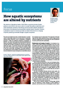 Focus  Focus How aquatic ecosystems are altered by nutrients