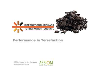 Performance in Torrefaction  IBTC is hosted by the European Biomass Association  IBTC network